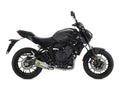 Yamaha Mt-07 2021-2022 Full Exhaust Arrow Works Carbon End Cap Titanium - 71920PK71735MI - ARROW EXHAUSTS