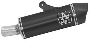BMW R 1250 R Rs 2019-2020 Exhaust Muffler Arrow Maxi Race-tech Black Aluminum - 71925AKN - ARROW EXHAUSTS