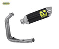 Arrow Yamaha MT-07 Full System Exhaust 2021-2024 – Thunder Black Aluminium Catalytic Road Approved