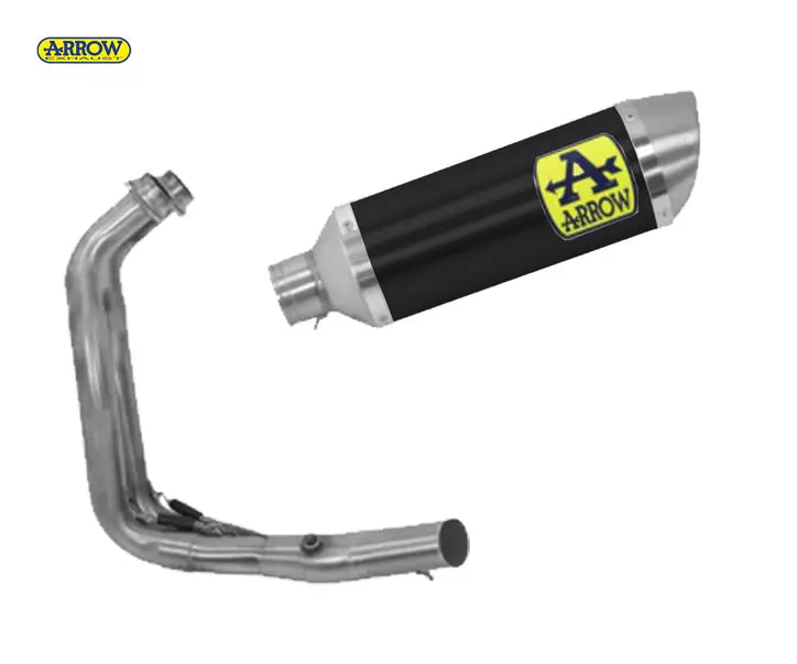 Arrow Yamaha MT-07 Full System Exhaust 2021-2024 – Thunder Black Aluminium Catalytic Road Approved