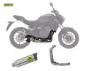 Arrow Yamaha MT-07 Full System Exhaust 2021-2024 – Thunder Titanium Carbon End Cap Catalytic Racing