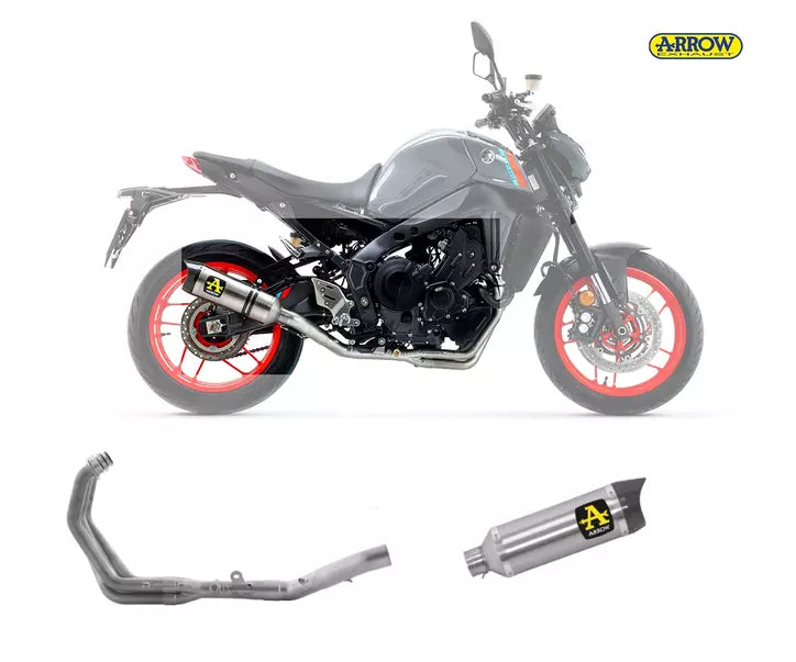 Arrow Yamaha MT-09 Full System Exhaust 2021-2023 – Thunder Aluminium Catalytic Road Approved