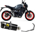 Yamaha Mt-09 2021-2023 Full Exhaust Arrow Thunder Black Aluminum - 71931AKN71759MI - ARROW EXHAUSTS