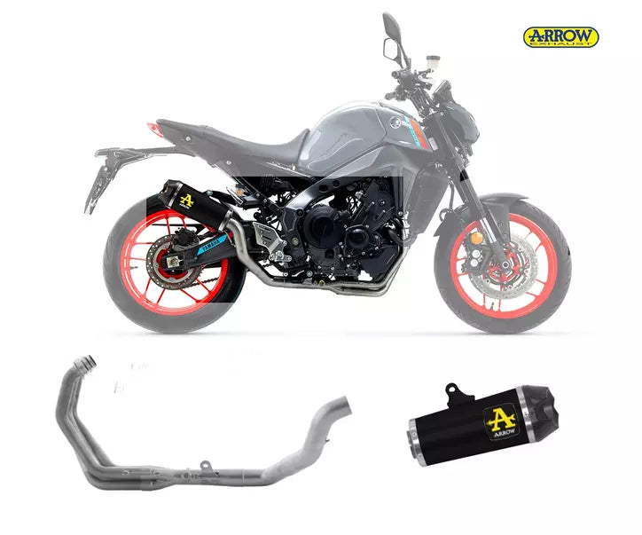 Arrow Yamaha MT-09 Full System Exhaust 2021-2023 – Works Black Catalytic