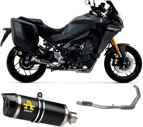 Arrow Yamaha Tracer 9 GT Racing Low Aluminium Dark VERSION Full System Exhaust 2021-2024