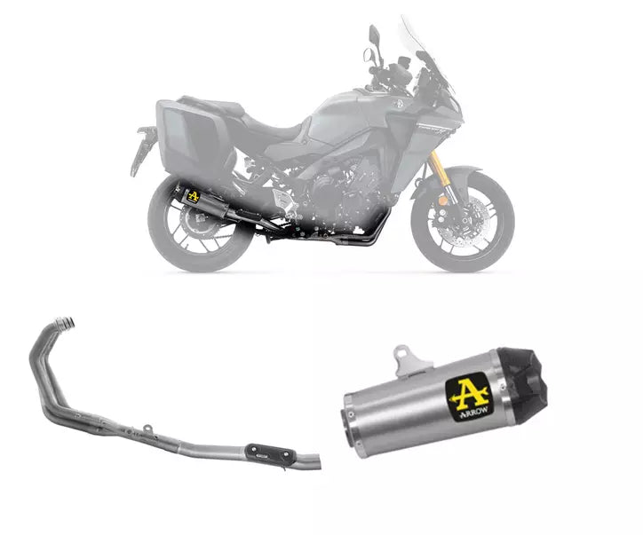 Arrow YAMAHA TRACER 9 GT Titanium Full System Exhaust 2021-2024 – Works Titanium