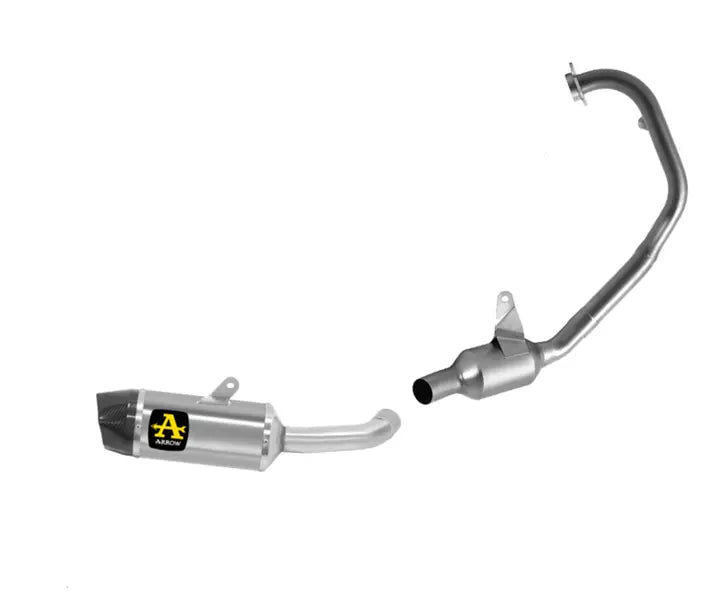 Arrow KTM Duke 125 Titanium Indy Carbon Full System Exhaust 2021-2023 – Titanium