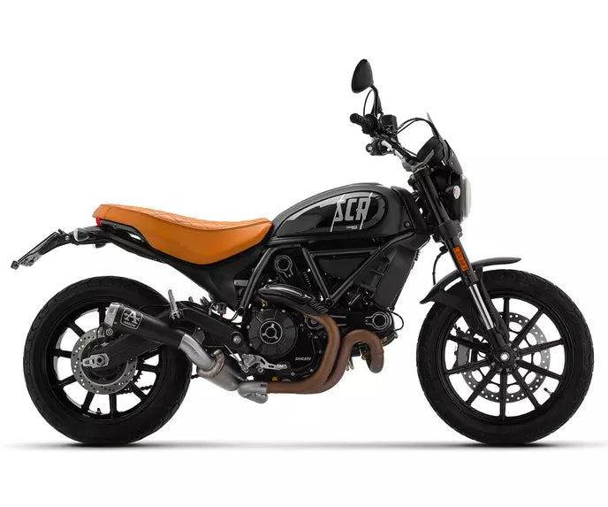 Arrow Ducati SCRAMBLER 800 Slip-On Exhaust + Link Pipe 2021-2024 – Pro-Race Black Catalytic
