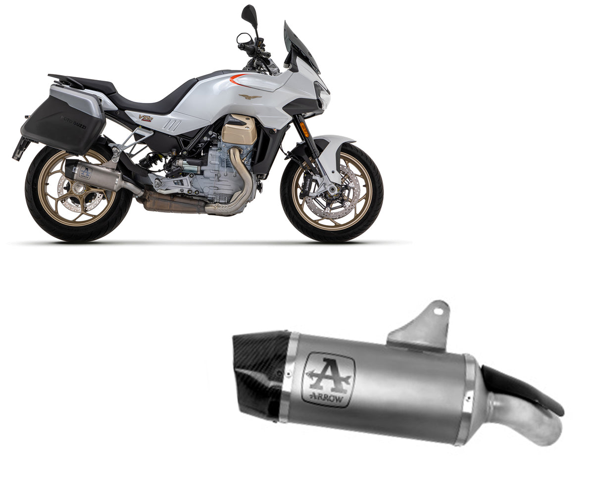 Moto Guzzi Mandello 2023-2024 Exhaust Muffler Indy-race Arrow Aluminum - 71953AK - ARROW EXHAUSTS