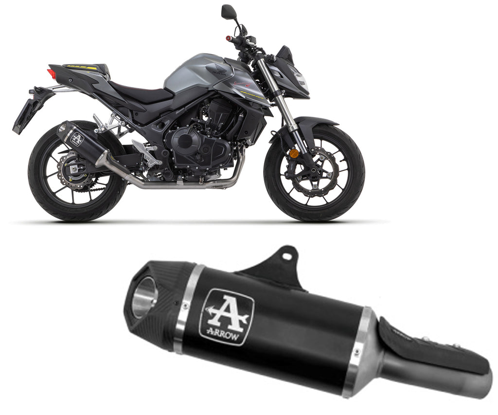 Honda Cb 750 Hornet 2023-2024 Exhaust Muffler Arrow Indy Race In Dark E5 Aluminum - 71954AKN - ARROW EXHAUSTS