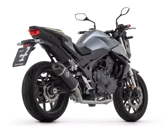 Arrow Indy Race in Dark E5 Aluminium Exhaust Muffler for Honda Cb 750 Hornet 2023-2024 - ARROW EXHAUSTS