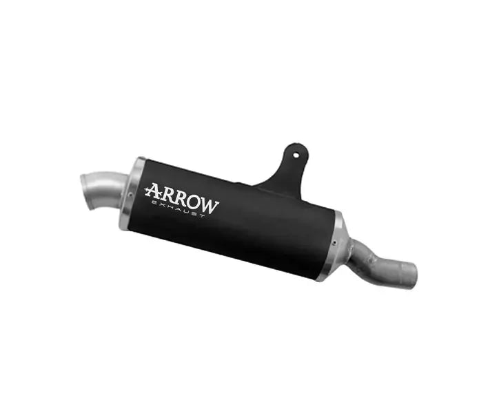 Arrow Approved Dark Aluminium Exhaust Muffler Indy Race for Benelli TRK 702 / X - ARROW EXHAUSTS
