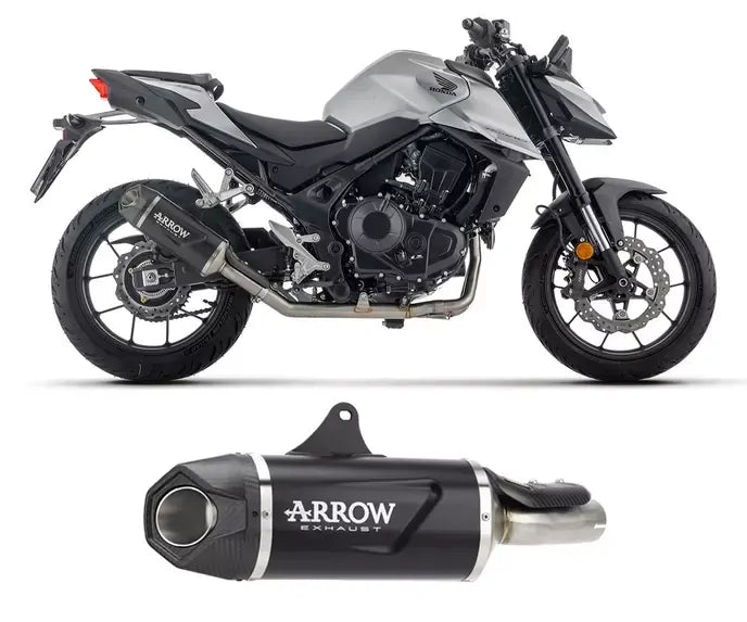 Arrow Indy Race EVO Euro5 + in Dark Aluminium Exhaust Muffler for Honda Cb 750 Hornet 2025-2026 - ARROW EXHAUSTS