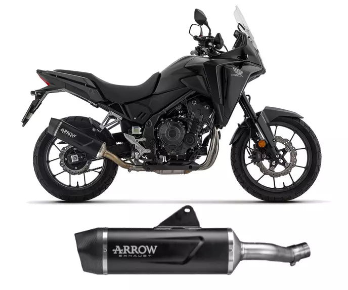 Arrow Honda CB 500 HORNET Slip-On Exhaust 2024 – Indy Race EVO Black Aluminium