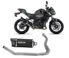 Kawasaki Z 500 2024 Full System Exhaust Arrow Indy Race Evo Aluminium Dark - 71967AKN71775MI - ARROW EXHAUSTS