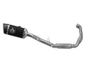 Arrow Aprilia RS 457 Full System Exhaust 2024 – Pista Titanium Carbon End Cap Road Approved Black