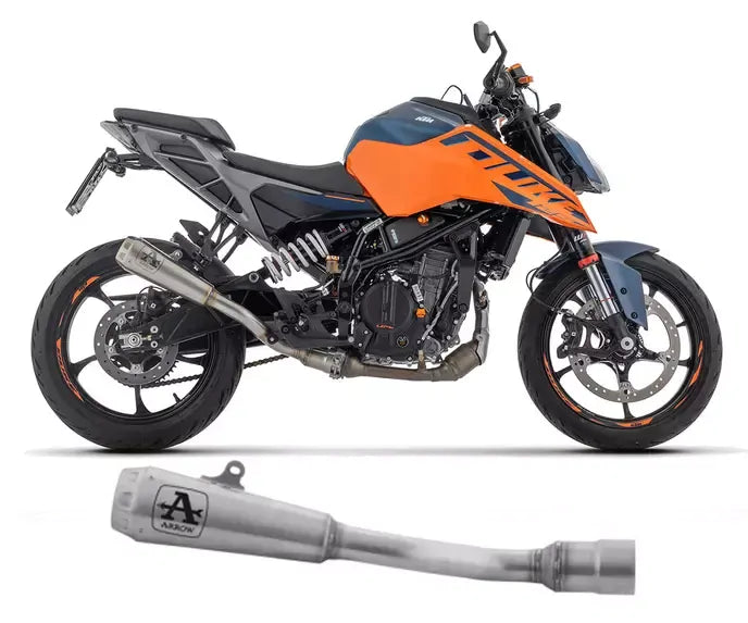 Arrow Exhaust Nichrom Exhaust Muffler Arrow PRO RACE for KTM Duke 125 2024 - ARROW EXHAUSTS