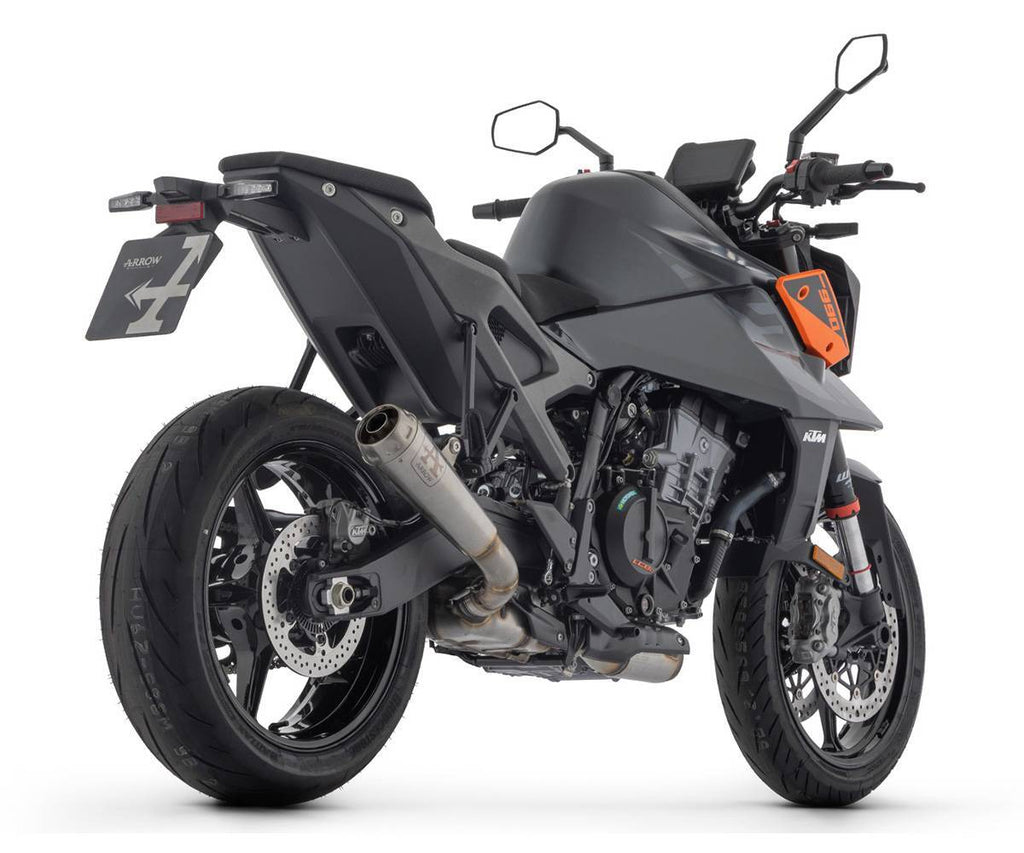 KTM Duke 990 2024 Arrow Pro-race Nichrom Exhaust Muffler With Steel End Cap For - 71973PRI - ARROW EXHAUSTS