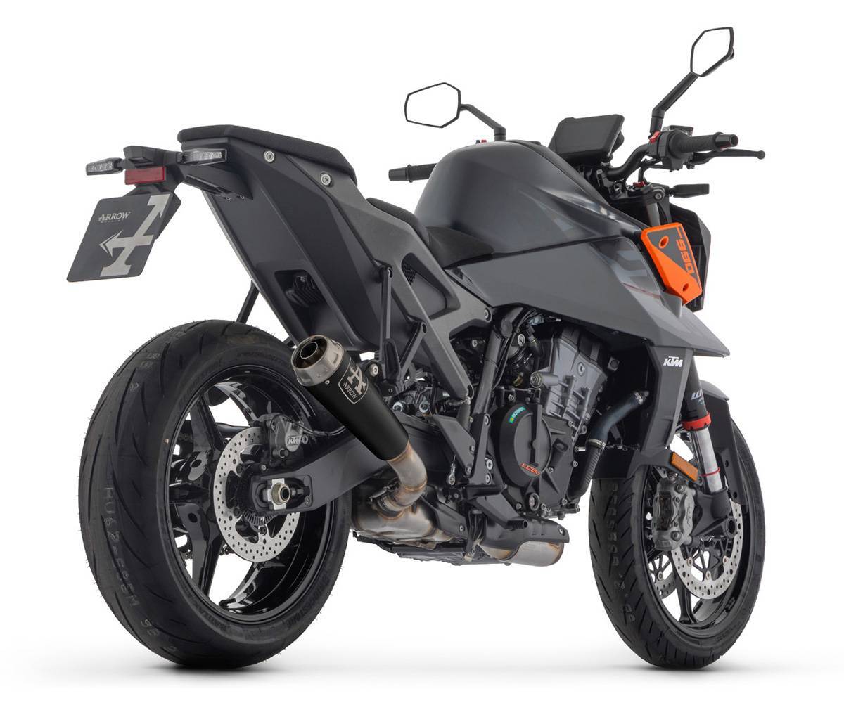 KTM Duke 990 2024 Arrow X-kone Titanium Exhaust Muffler Carbon End Cap - 71973XK - ARROW EXHAUSTS