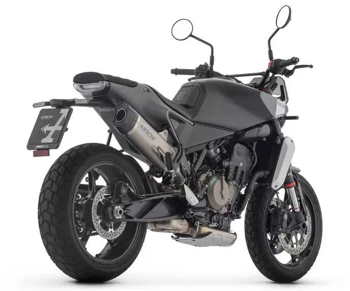 Arrow Exhaust Muffler + Central Link Pipe Arrow Indy Race EVO Titanium for Husqvarna Svartpilen 801 2024-2026 - ARROW EXHAUSTS