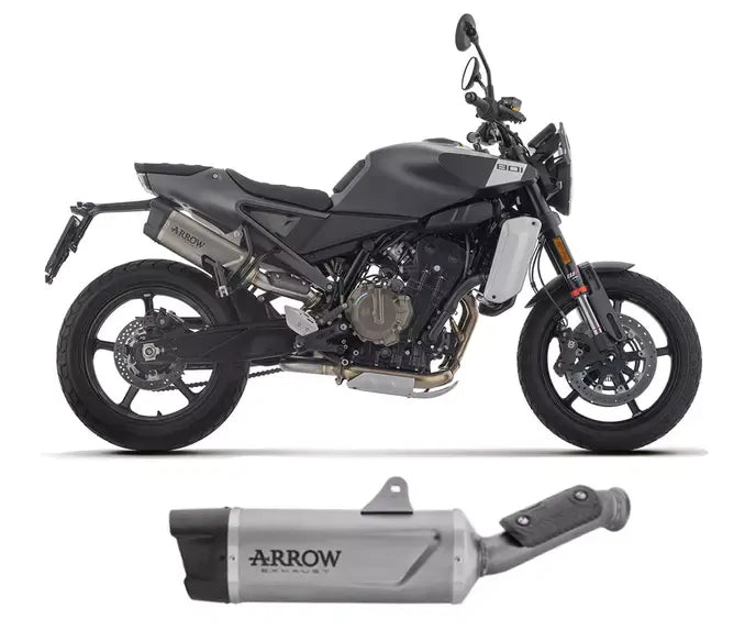 Arrow Indy Race EVO Titanium Exhaust Muffler for Husqvarna Svartpilen 801 2024-2026 - ARROW EXHAUSTS