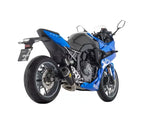 Arrow Works Nichrom Dark Carbon End Cap Full System Exhaust for Suzuki GSX-8R / S / S 2024-2026 - ARROW EXHAUSTS