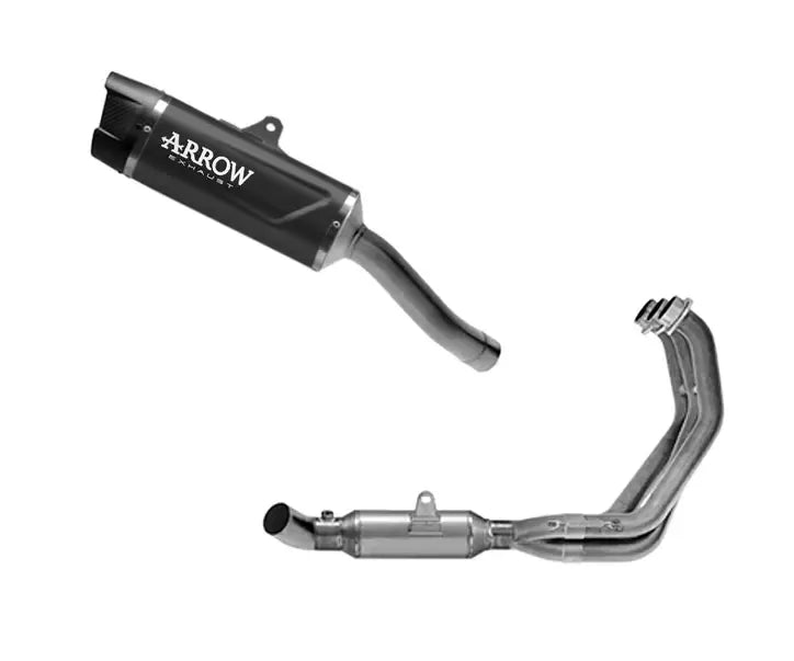 Arrow Dark Aluminium-Carby End Cap Full System Exhaust Indy Race EVO + Exhaust Headers for Yamaha YZF R9 2025-2026 - ARROW EXHAUSTS