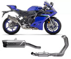 Arrow Titanium-Carby End Cap Full System Exhaust Indy Race EVO + Exhaust Headers for Yamaha YZF R9 2025-2026 - ARROW EXHAUSTS