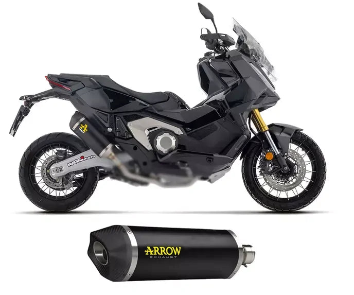 Arrow Exhaust Arrow Race Tech Corto Dark Aluminium for Honda X-Adv 750 2025-2026 - ARROW EXHAUSTS
