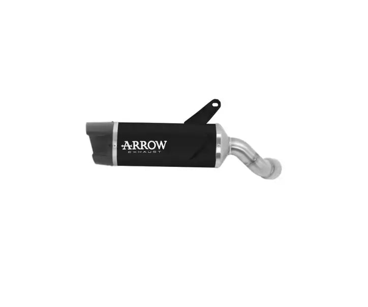 Arrow Indy-Race EVO Dark Aluminium Exhaust Muffler with Carbon End Cap for Kawasaki Ninja 1100 SX 2025-2026 - ARROW EXHAUSTS