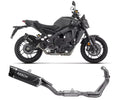 Arrow Approved Full System Exhaust Arrow Indy Race EVO Dark Aluminium Carbon End Cap for Yamaha MT-09 / SP 2024-2026 - ARROW EXHAUSTS