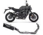 Arrow Approved Full System Exhaust Arrow Indy Race EVO Dark Aluminium Carbon End Cap for Yamaha MT-09 / SP 2024-2026 - ARROW EXHAUSTS