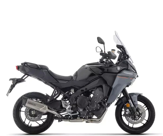 Arrow Indy-Race EVO Titanium / Stainless Steel Exhaust Headers / Carbon End Cap Full System Exhaust for Yamaha Tracer 9 2025-2026 - ARROW EXHAUSTS