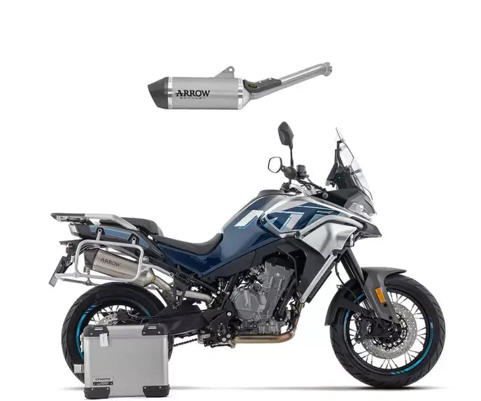 Arrow Approved Aluminium Arrow Exhaust Race-Tech Carbon End Cap for CFMoto 800 Mt 2025-2026 - ARROW EXHAUSTS
