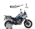 Arrow Race-Tech Aluminium Carbon End Cap Full System Exhaust for CFMoto 800 Mt 2025-2026 - ARROW EXHAUSTS