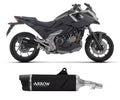 Arrow Indy Race EVO Aluminium Dark + Carbon End Cap Exhaust Muffler for Honda Nc 750 X 2025-2026 - ARROW EXHAUSTS