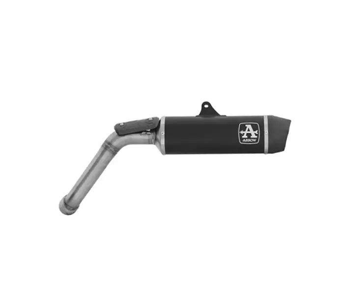 Arrow Indy Race Aluminium Dark + Carbon End Cap Exhaust Muffler for Moto Guzzi V85 Tt 2025-2026 - ARROW EXHAUSTS