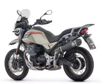 Arrow Indy Race Aluminium Dark + Carbon End Cap Exhaust Muffler for Moto Guzzi V85 Tt 2025-2026 - ARROW EXHAUSTS