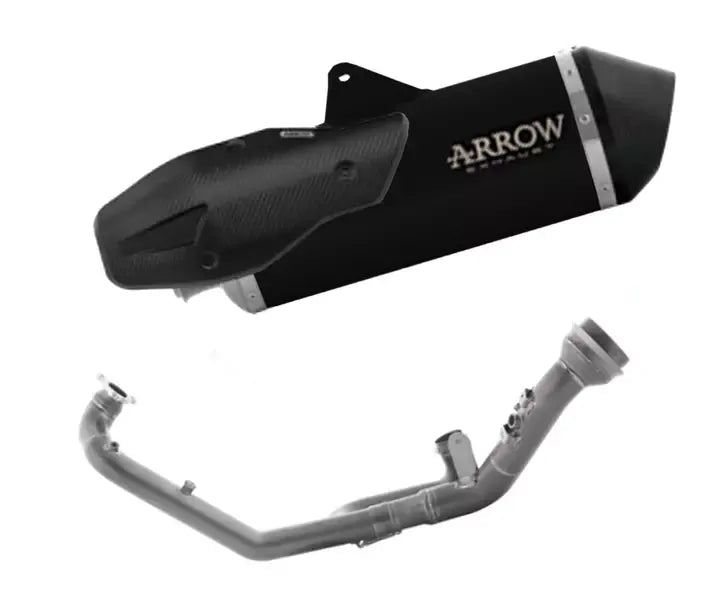 Arrow Sonora Nichrom Dark Full System Exhaust with Carbon End Cap for KTM 1390 Super Adventure S / R 2025-2026 - ARROW EXHAUSTS