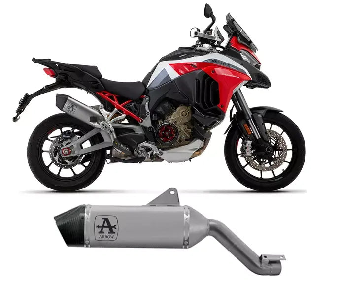Arrow Titanium Exhaust Muffler Veloce for Ducati Multistrada V4 1100 2021-2024 - ARROW EXHAUSTS