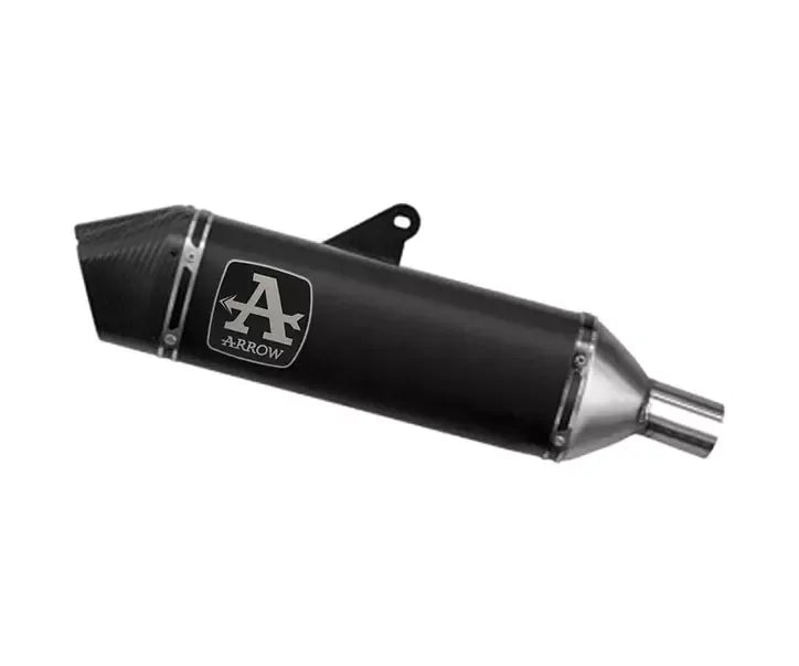 Arrow Dark Aluminium Exhaust Muffler Veloce mounting side cases for Triumph Tiger 850 2020-2024 - ARROW EXHAUSTS