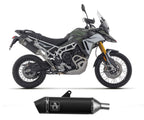 TRIUMPH TIGER 900 GT / GT PRO 2024 Exhaust Racing Muffler Arrow Veloce Black Aluminum - 72006VAN - ARROW EXHAUSTS
