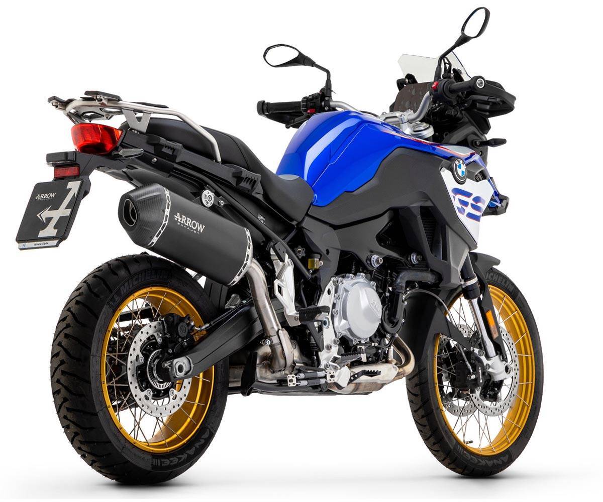 BMW F 750 Gs 2021-2023 Exhaust Muffler Arrow Sonora Carbon Dark+link Pipe - 72010SKN71776MI - ARROW EXHAUSTS