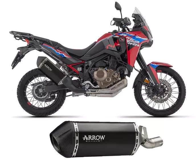 Arrow Honda AFRICA TWIN CRF 1100 L Slip-On Exhaust 2024 – Sonora Titanium Racing Black