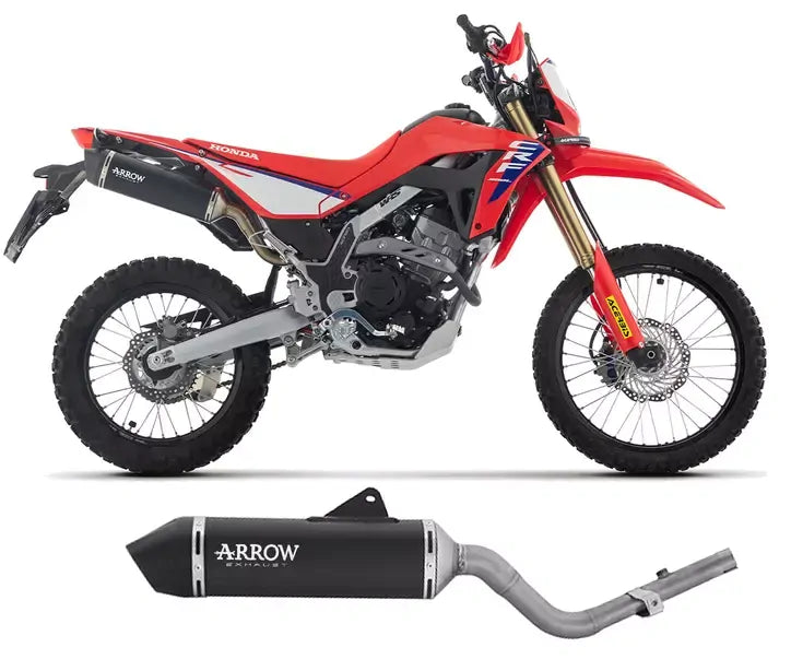 Arrow Aluminio Dark Exhaust Muffler ICON for Honda Crf 300 L 2025-2026 - ARROW EXHAUSTS