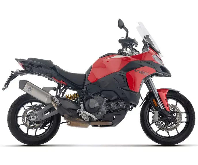 Arrow Veloce Titanium with Carbon End Cap Full System Exhaust for Ducati Multistrada V2 / V2S 2025-2026 - ARROW EXHAUSTS