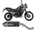 Arrow Indy Race EVO Dark Aluminium Exhaust Muffler High Version for Kawasaki Kle 500 2026 - ARROW EXHAUSTS
