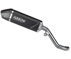 Arrow Indy Race EVO Dark Aluminium Exhaust Muffler High Version for Kawasaki Kle 500 2026 - ARROW EXHAUSTS