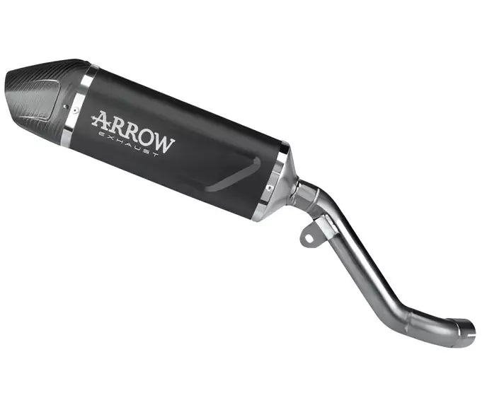 Arrow Indy Race EVO Dark Aluminium Exhaust Muffler High Version for Kawasaki Kle 500 2026 - ARROW EXHAUSTS