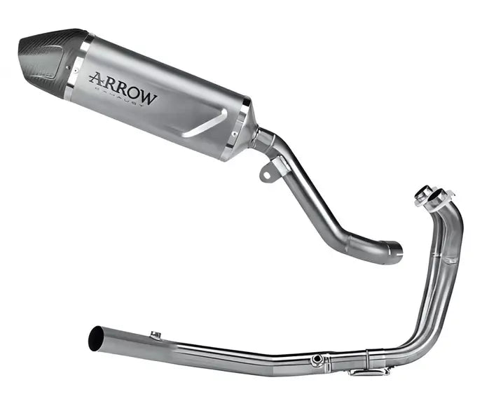 Arrow Indy Race EVO Titanium Full System Exhaust High Version for Kawasaki Kle 500 2026 - ARROW EXHAUSTS